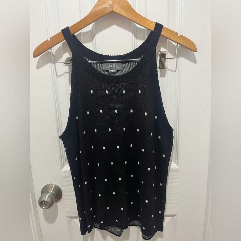 BNWOT BELLE BY BELLDINI KNIT TANK MEDIUM